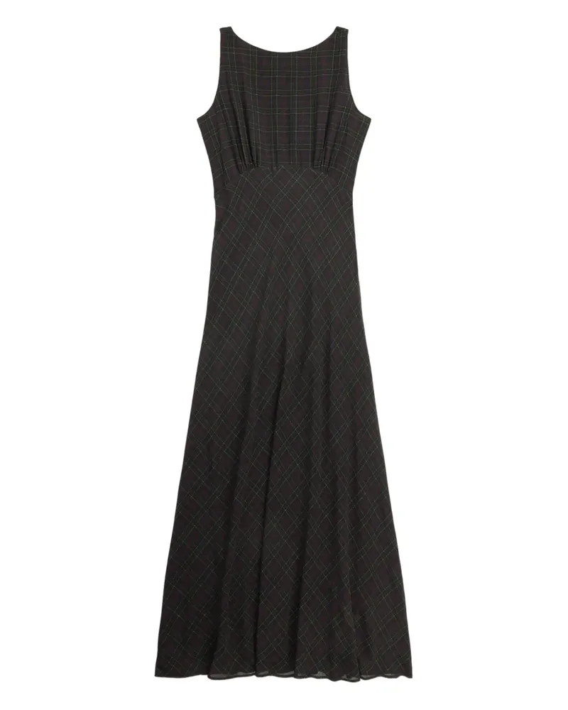 Ralph Lauren Kariertes Juliana Maxikleid - Rot Rot