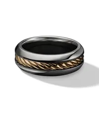 David Yurman Cable Inset Siegelring aus Sterlingsilber Silber