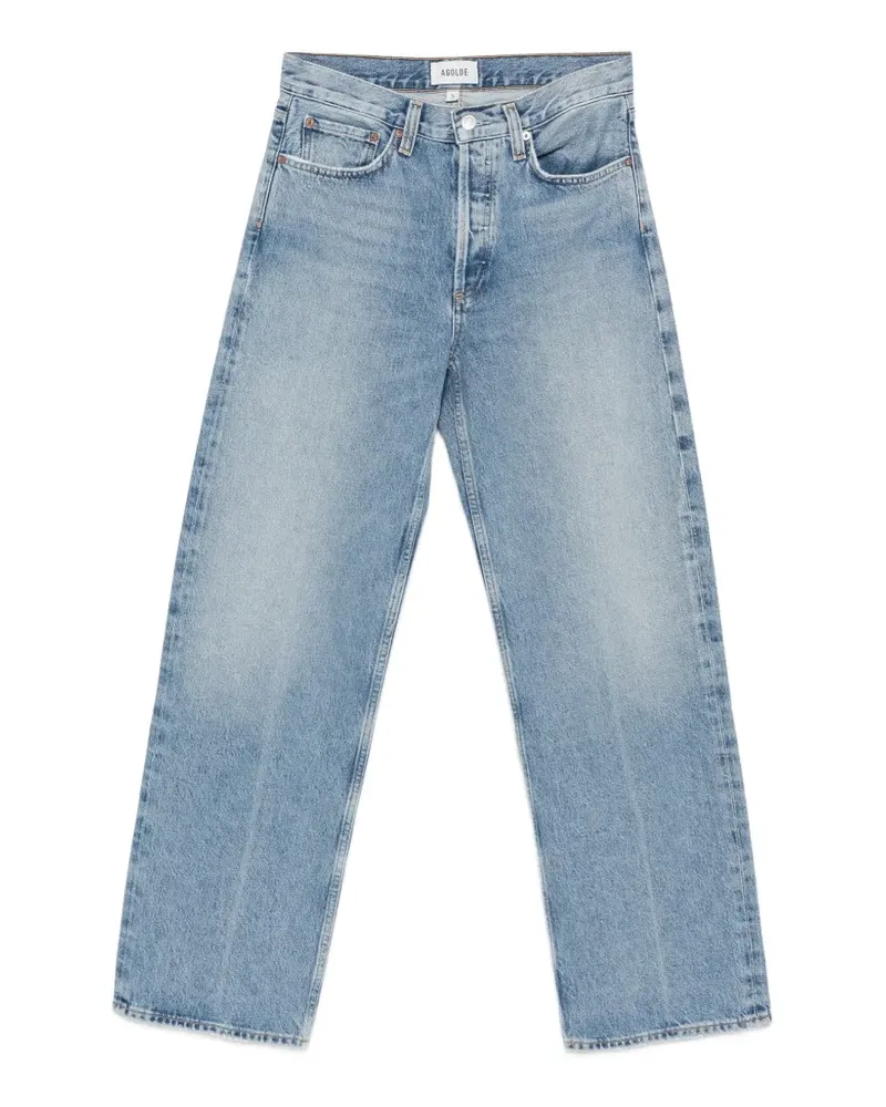 AGOLDE Weite Hose mit Bügelfalten - Blau Blau