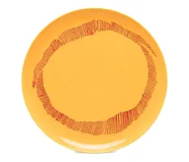 Swirly Stripe Set aus Keramiktellern - Gelb