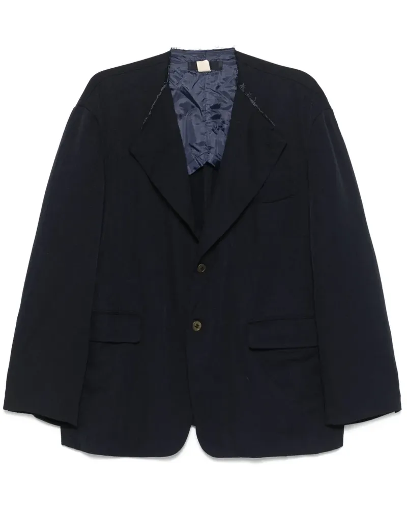 Comme des Garçons Sakko ohne Kragen - Blau Blau