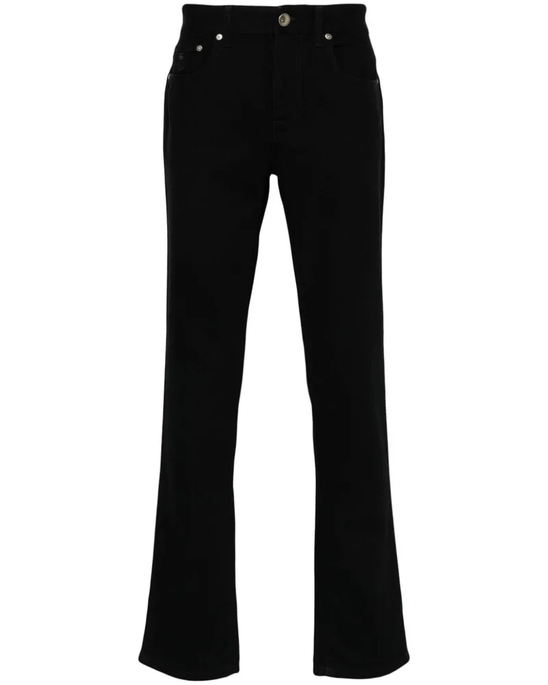 Corneliani Hose mit Tapered-Bein - Schwarz Schwarz
