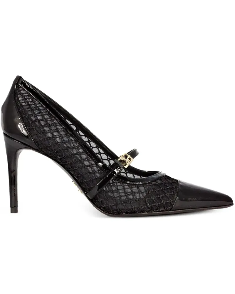Sergio Levantesi Pumps mit Mesh-Riemen - Schwarz Schwarz