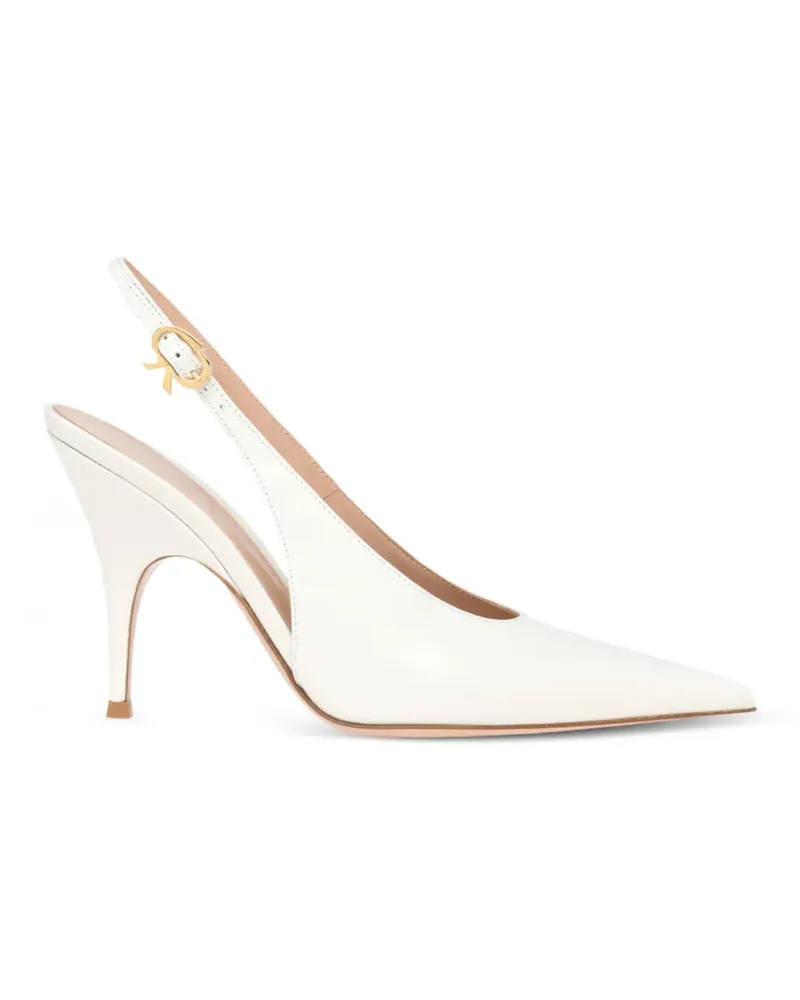 Gianvito Rossi Sofia Slingback-Pumps - Weiß Weiß