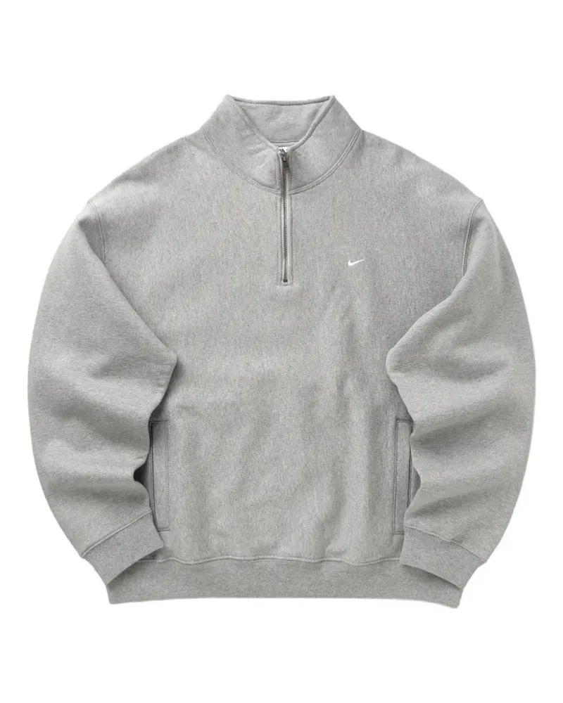 Nike Fleece-Sweatshirt mit Viertelreißverschluss - Grau Grau
