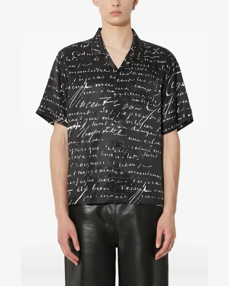 Stampd Hemd mit Schriftzug - Schwarz Schwarz