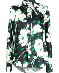 Monse Hemd mit Blumen-Print Schwarz