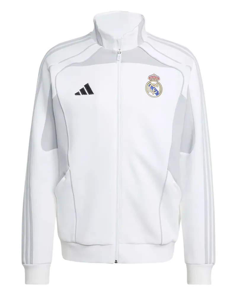 adidas Real Madrid Urban Purist Doubleknit Sweatshirt mit Reißverschluss - Weiß Weiß
