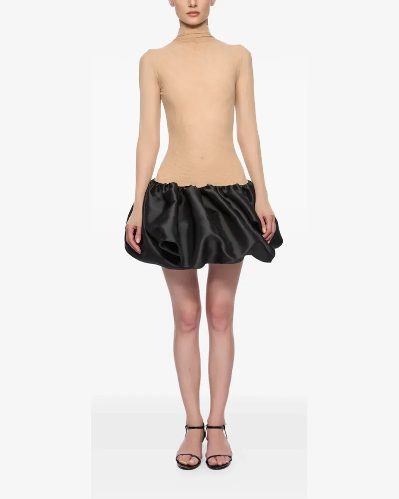 ATU Body Couture high-neck ruffled dress - Nude Nude