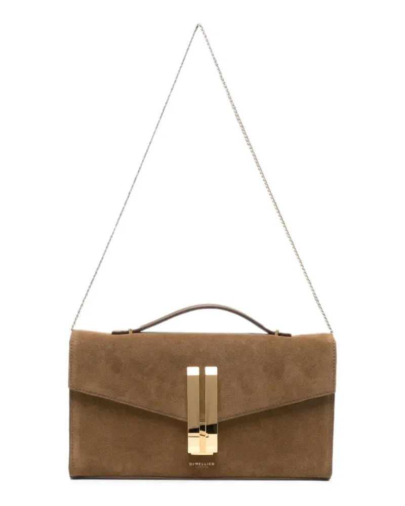 DeMELLIER The Vancouver leather clutch bag - Nude Nude