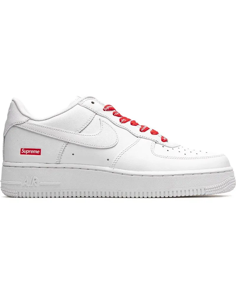 Nike x Supreme Air Force 1 Mini Box Logo White Sneakers - Weiß Weiß