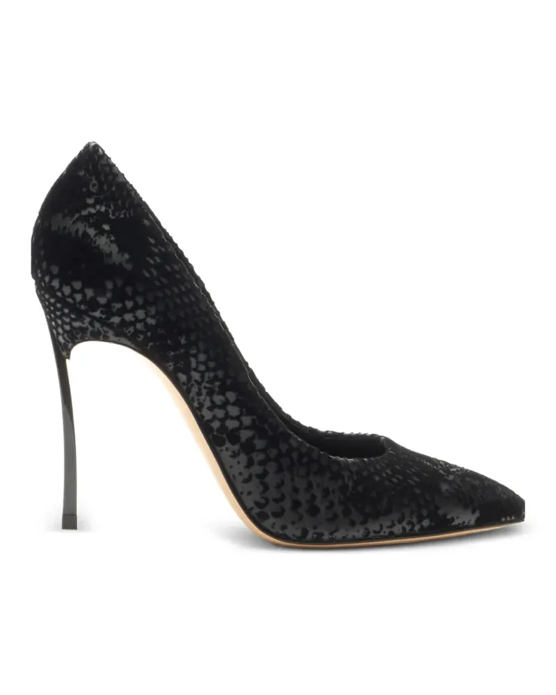 Casadei Blade Kitana Pumps mit Python-Effekt - Schwarz Schwarz