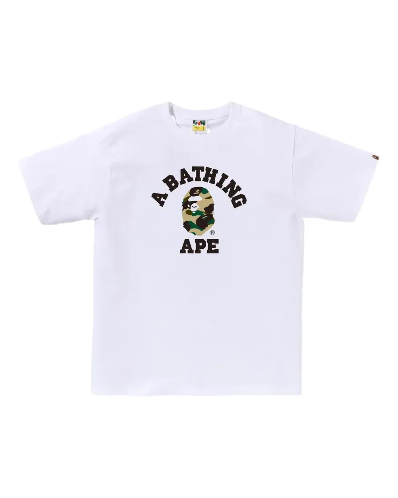 BAPE College Ape Head T-shirt - Weiß Weiß