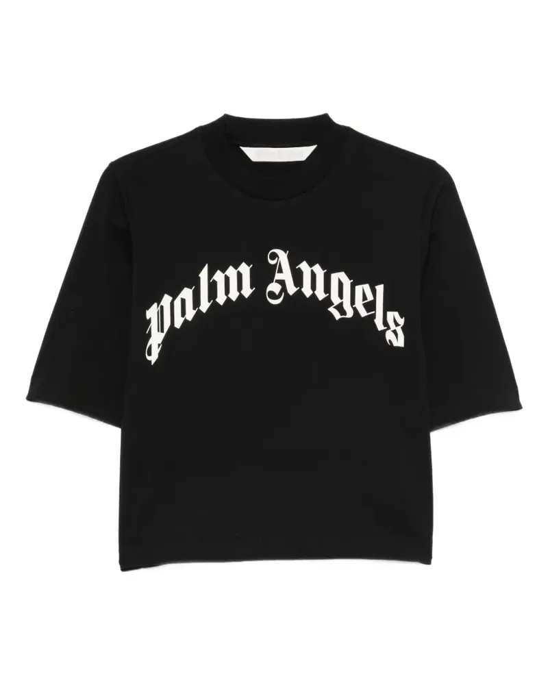Palm Angels T-Shirt mit rundem Ausschnitt - Schwarz Schwarz