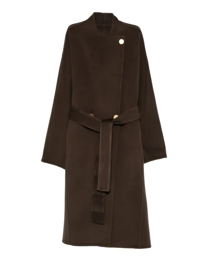 Alberta Ferretti Mantel mit Gürtel - Braun Braun