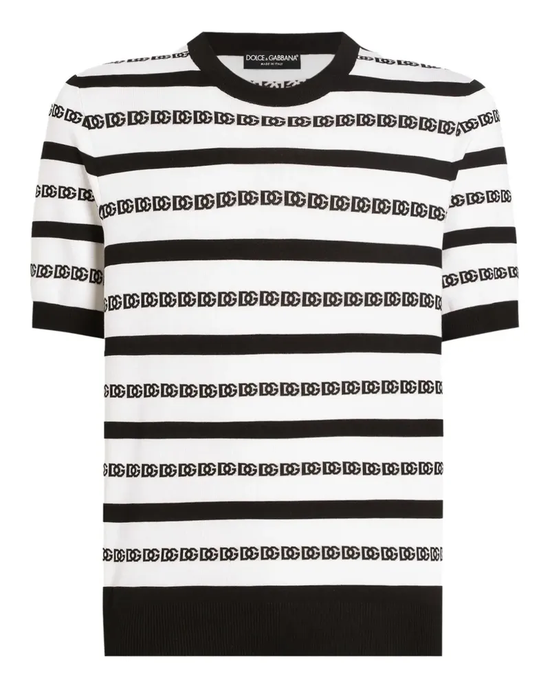 Dolce & Gabbana T-Shirt aus Seide - Weiß Weiß