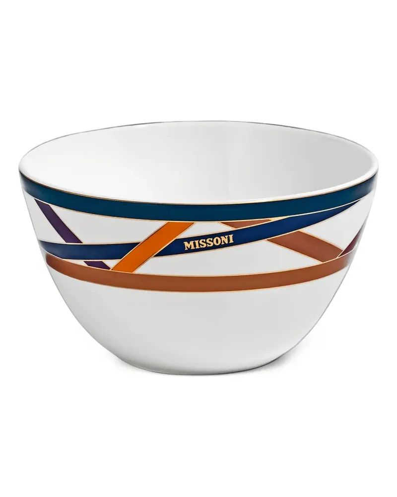 Missoni Schale mit abstraktem Print - Weiß Weiß