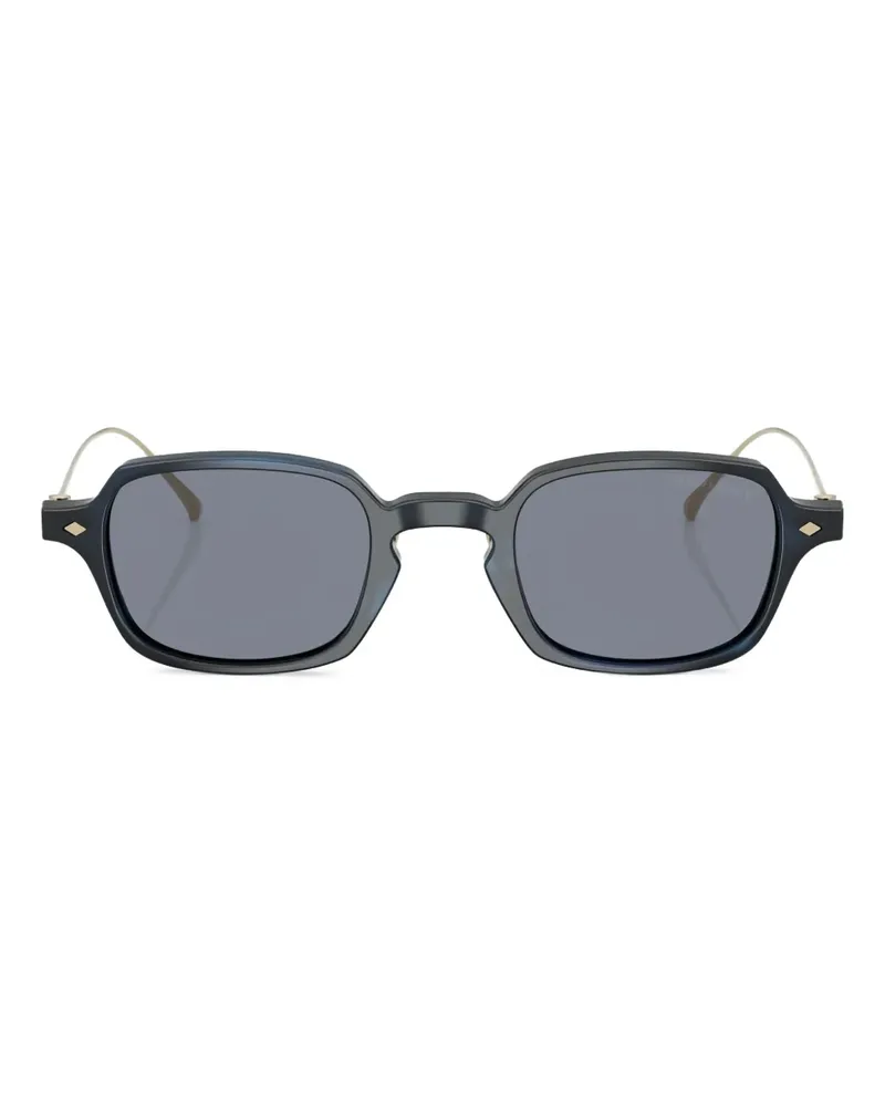 Giorgio Armani Sonnenbrille mit eckigem Gestell - Blau Blau