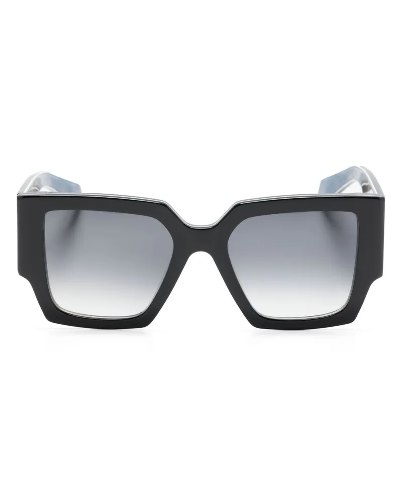 Roberto Cavalli Sonnenbrille mit eckigem Gestell - Blau Blau