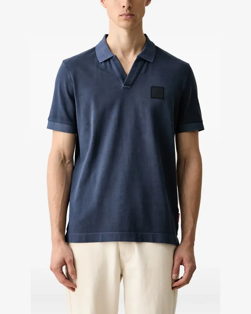 JOOP! T-Shirt mit V-Ausschnitt - Blau Blau