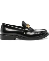 Moschino Loafer mit Logo-Schild Schwarz