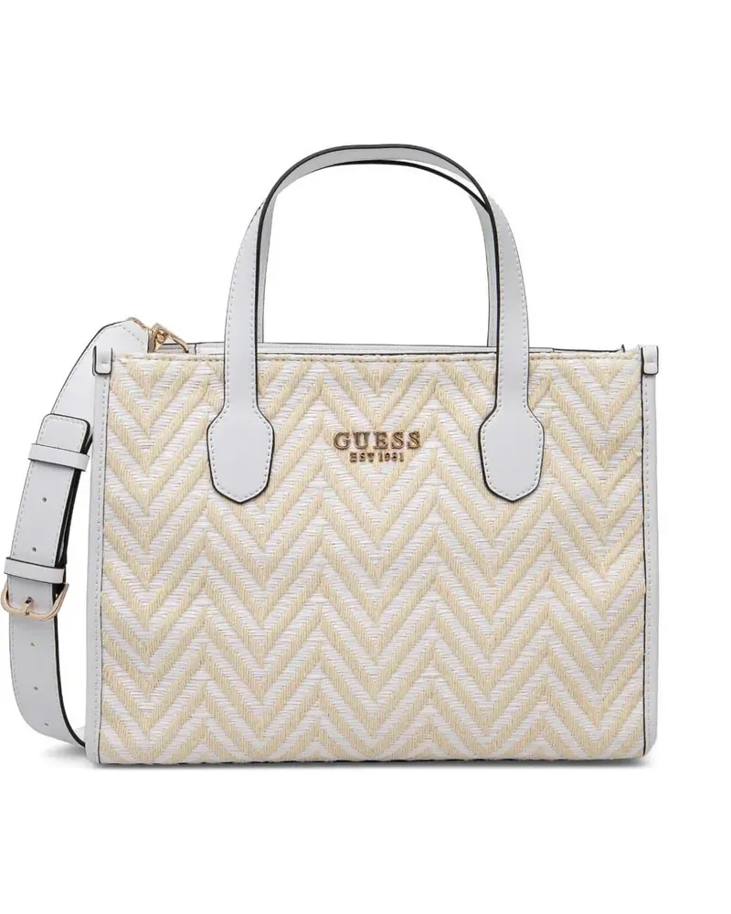 Guess Silvana Tote Bag - Weiß Weiß
