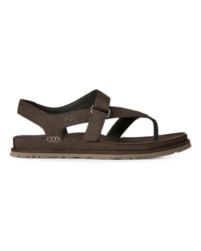 UGG GoldenGaze touch-strap slingback flat sandals - Braun Braun