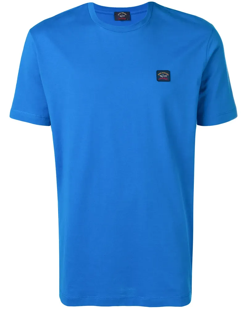 Paul & Shark T-Shirt mit Logo-Patch - Blau Blau
