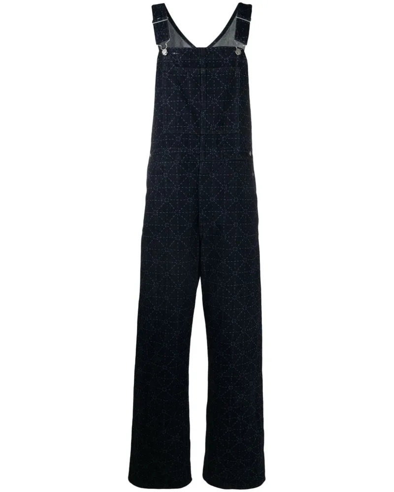 Kenzo x Levi's Jeans-Latzhose mit Print - Blau Blau