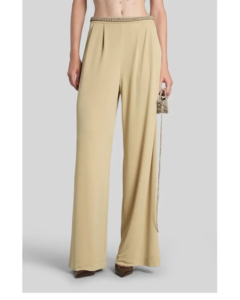 HIBOURAMA Bea pleated wide-leg trousers - Grün Grün