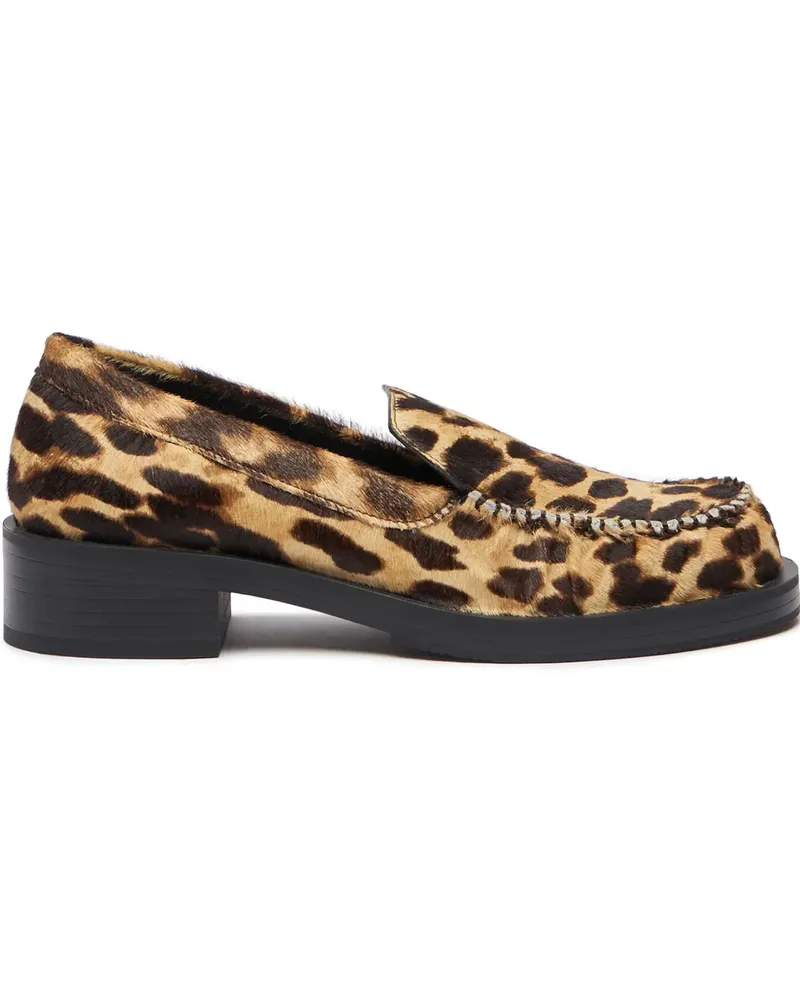Stuart Weitzman Grayson Loafer mit Raffungen 40mm - Braun Braun