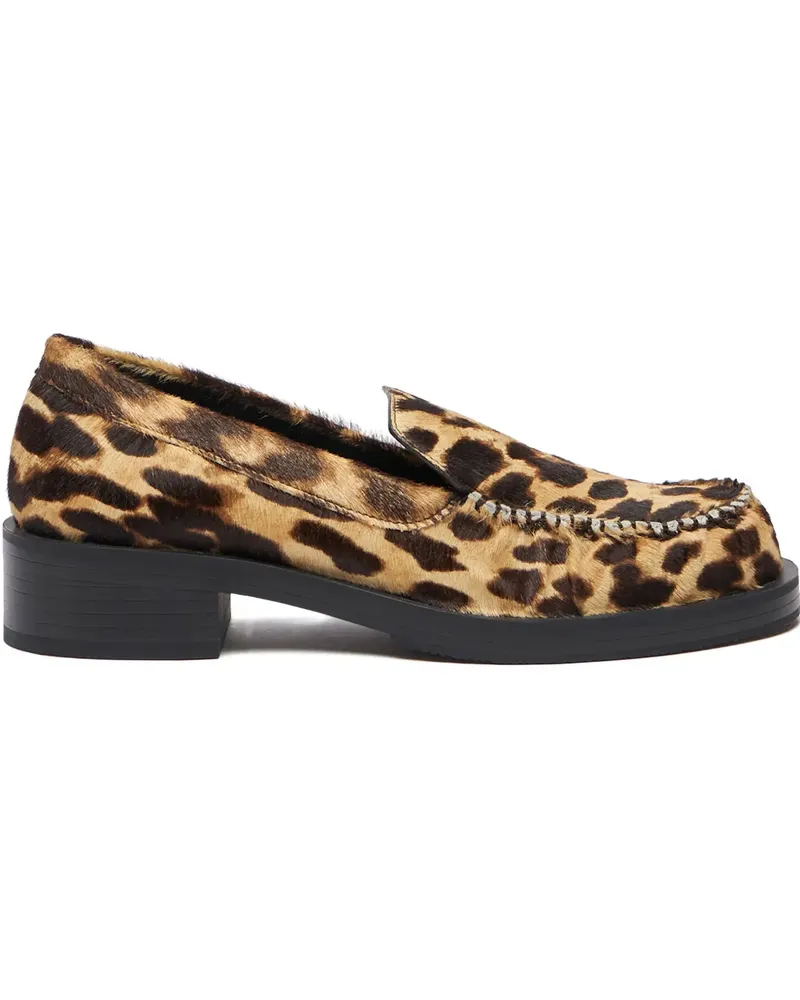 Stuart Weitzman 40mm grayson ruching loafer - Braun Braun