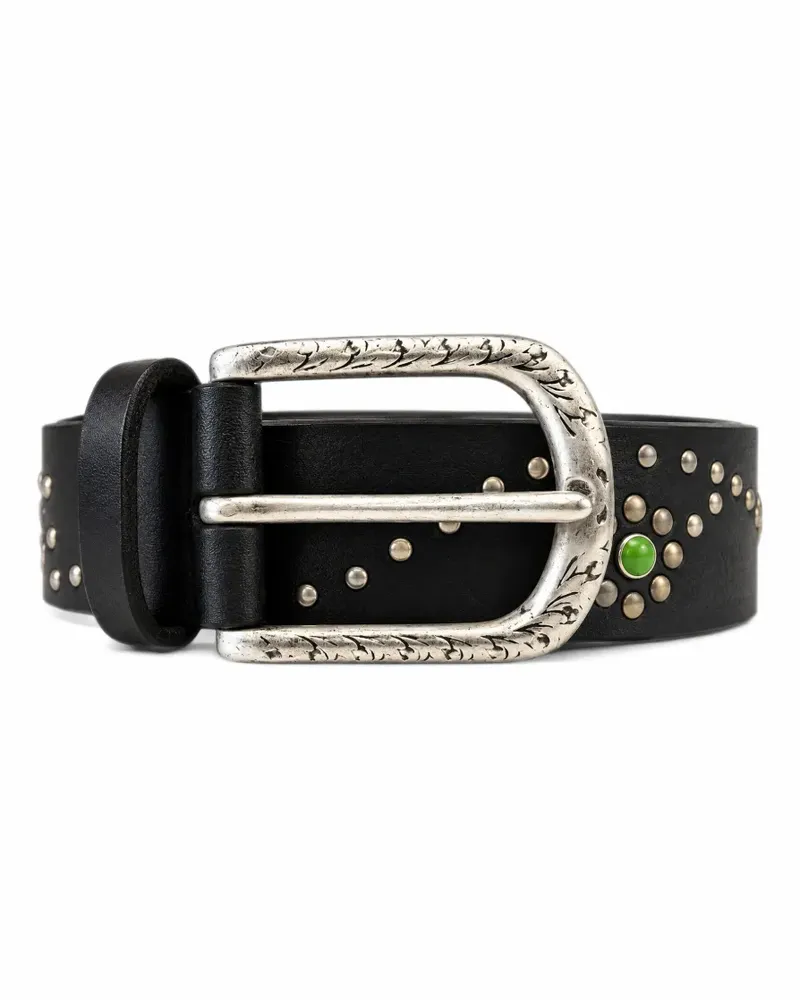 Anderson's stud-embellished leather belt - Schwarz Schwarz