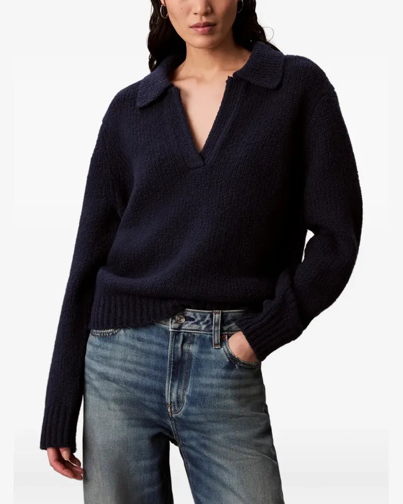 Calvin Klein Pullover mit V-Ausschnitt - Blau Blau