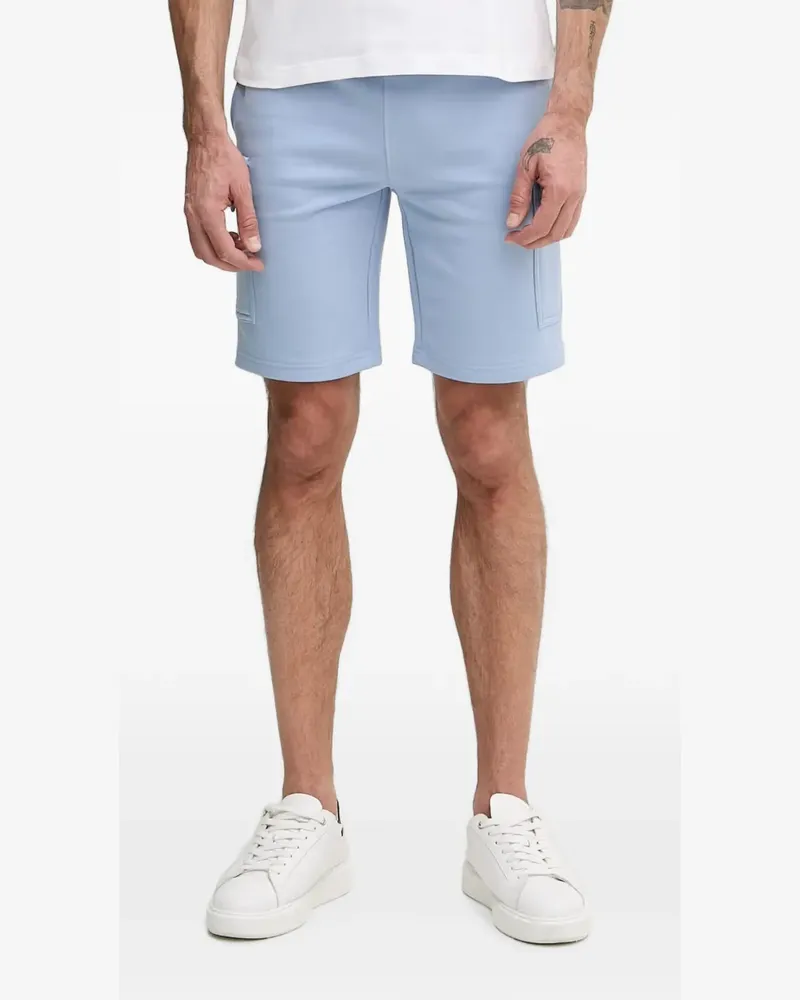 Lacoste logo-patch cargo shorts - Blau Blau