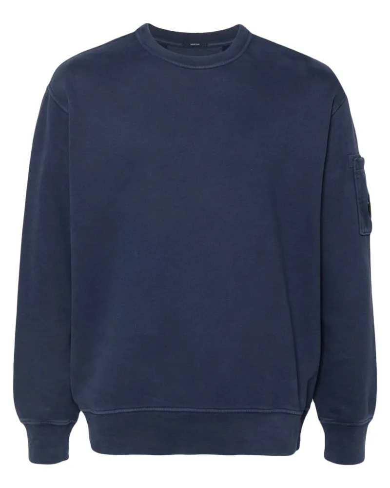 C.P. Company Sweatshirt mit Linsen-Detail - Blau Blau