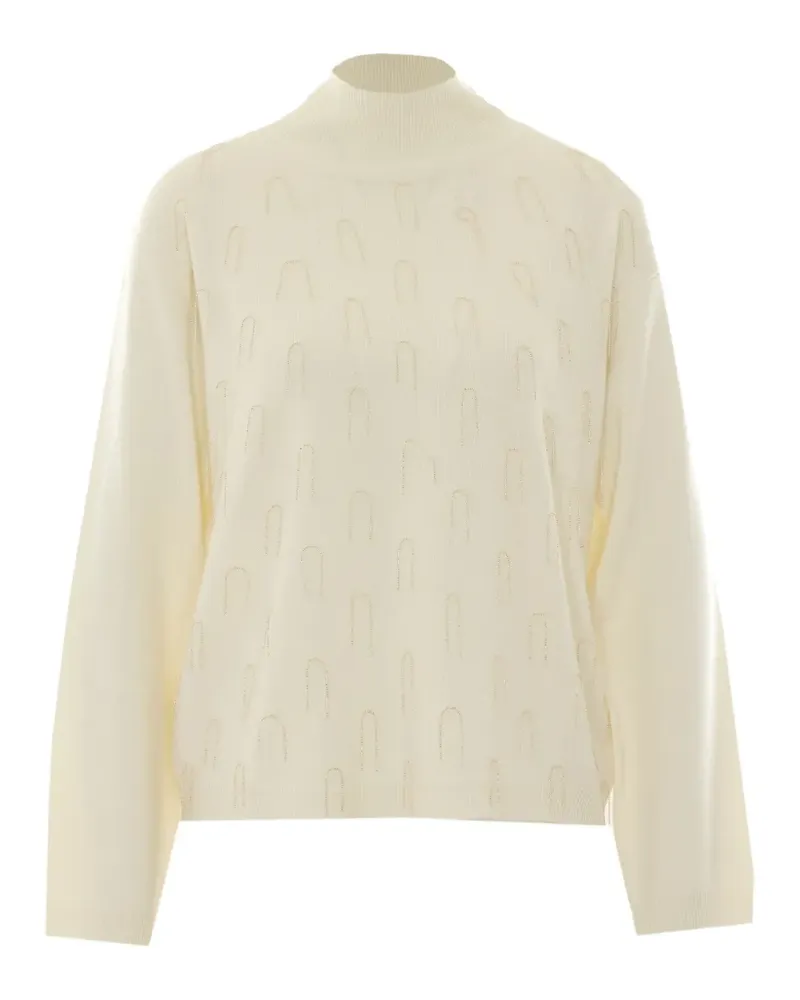 Fabiana Filippi embellished high-neck sweater - Nude Nude
