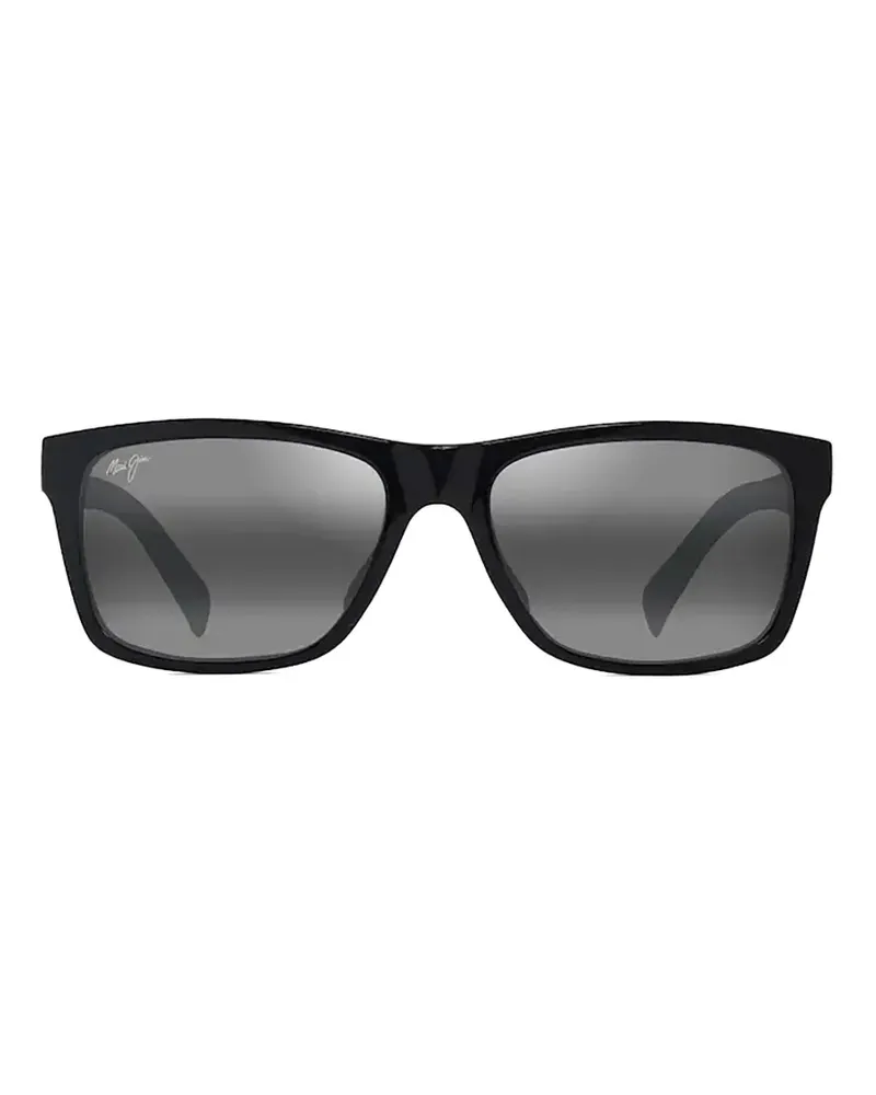 Maui Jim Kowelo Sonnenbrille mit eckigem Gestell - Schwarz Schwarz