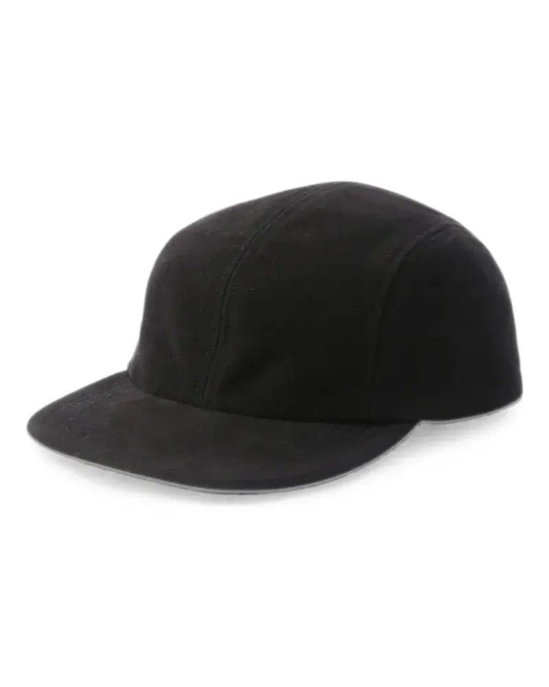 nanamica velveteen four-panel cap - Schwarz Schwarz