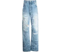 Lockere Jeans im Distressed-Look