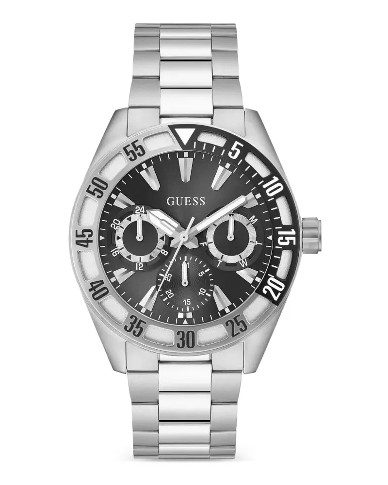 Guess Armbanduhr mit Logo-Detail 44mm - Schwarz Schwarz