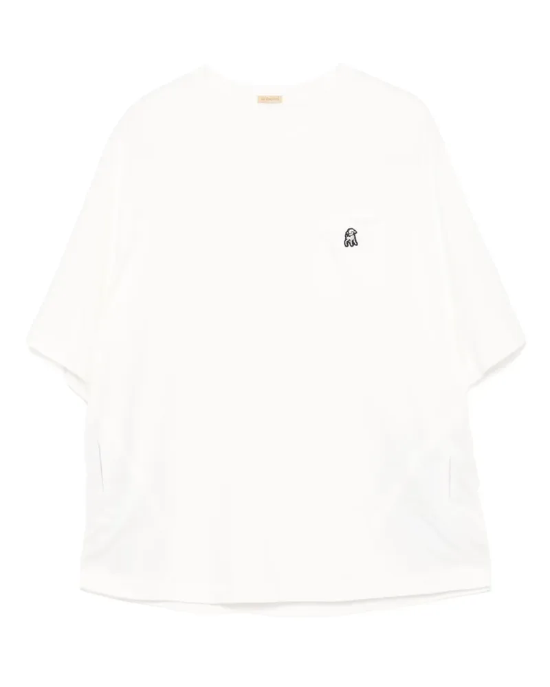 Undercover T-Shirt mit Tasche - Weiß Weiß