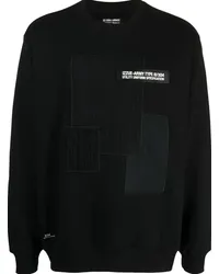 Izzue Patchwork-Sweatshirt Schwarz