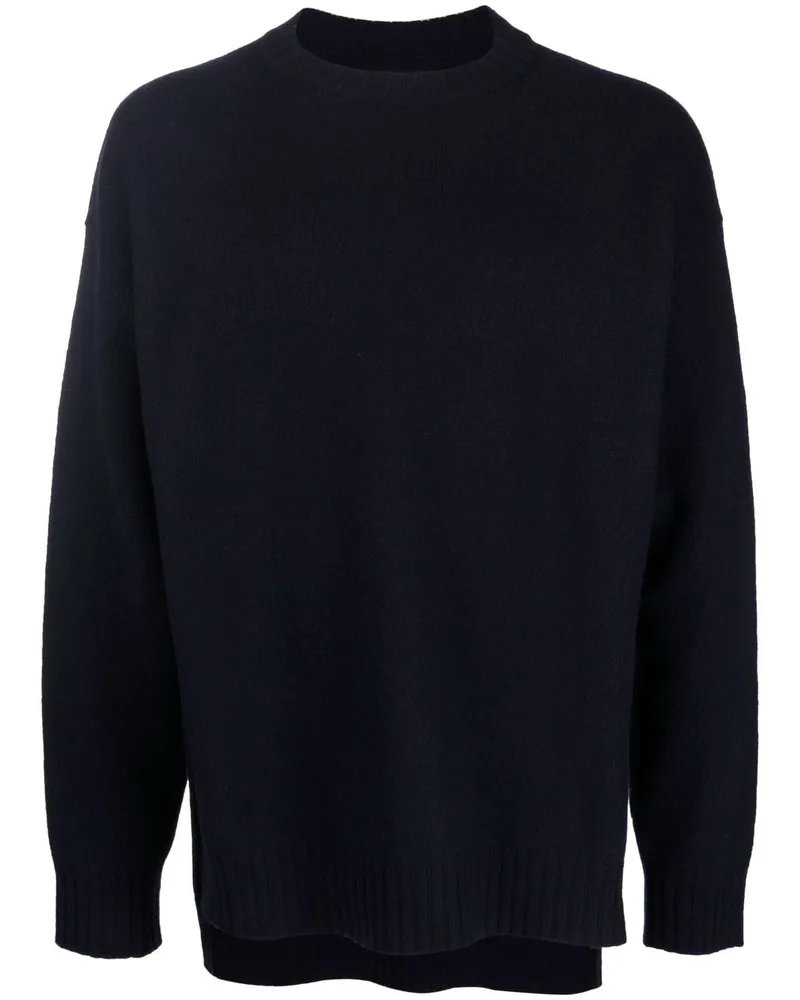 Jil Sander Pullover mit tiefen Schultern - Blau Blau