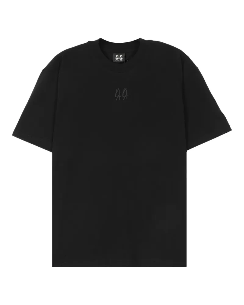 44 LABEL GROUP T-Shirt mit Logo-Print - Schwarz Schwarz