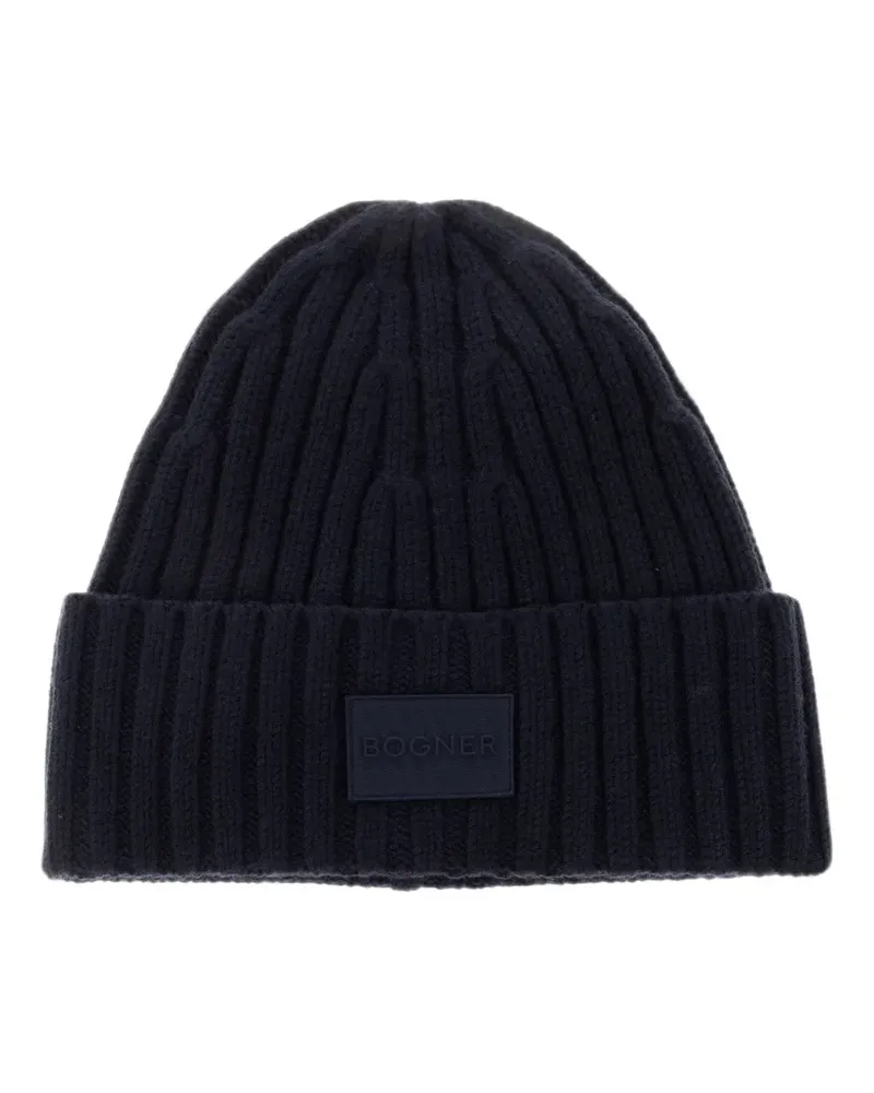 Bogner Conrad ribbed-knit beanie hat - Schwarz Schwarz