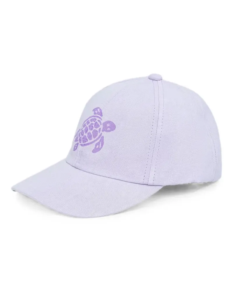 Vilebrequin Camo turtle-print logo-embroidered baseball cap - Violett Violett