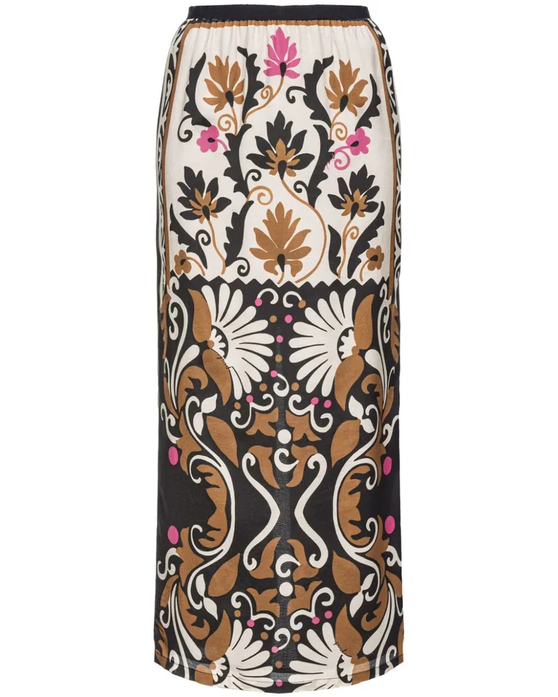 Pinko Rock mit Blumen-Print - Nude Nude