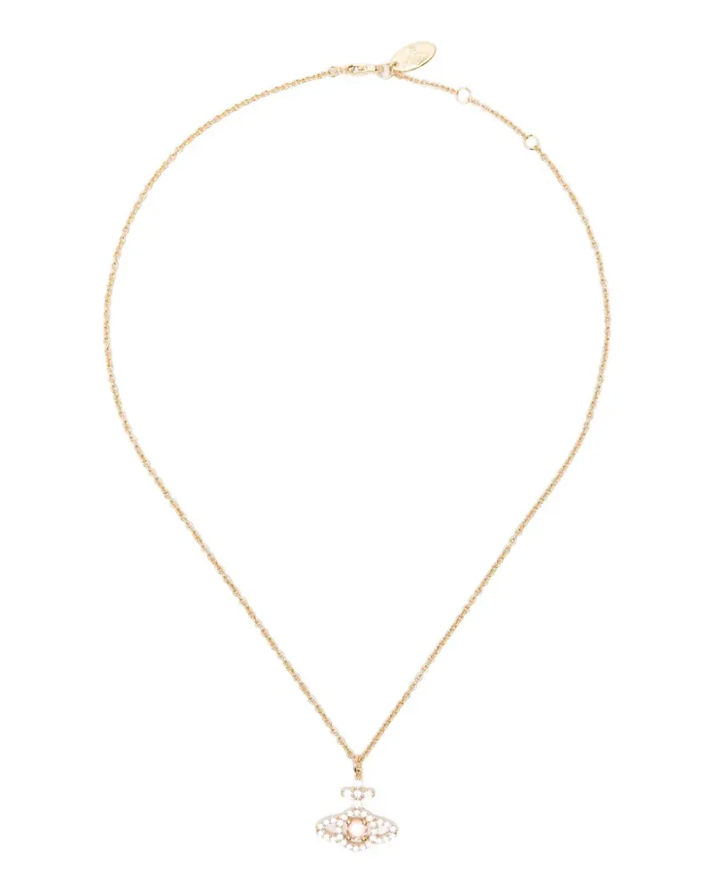 Vivienne Westwood Olympia crystal-embellished necklace - Gold Gold