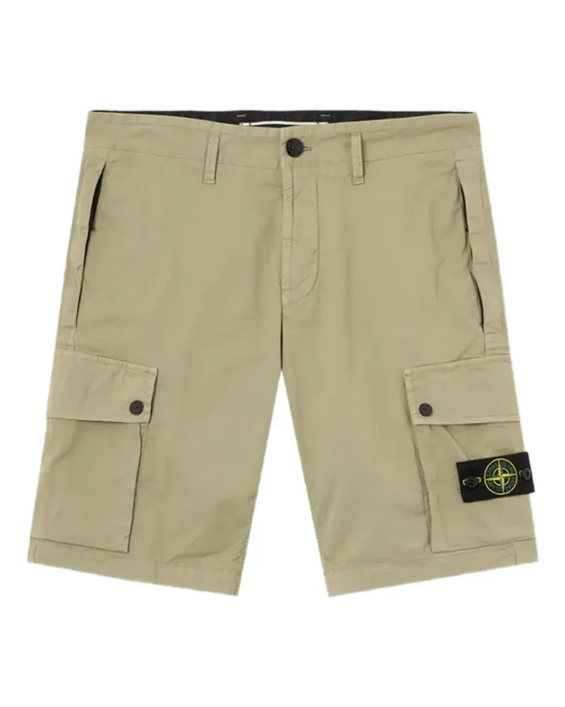 Stone Island Compass-patch cargo shorts - Nude Nude